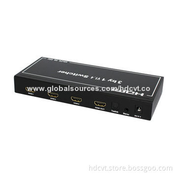 3x1 HDMI 1.4 Switch with Audio, Audio Return Channel (ARC), 3D TV Support, CEC1.4